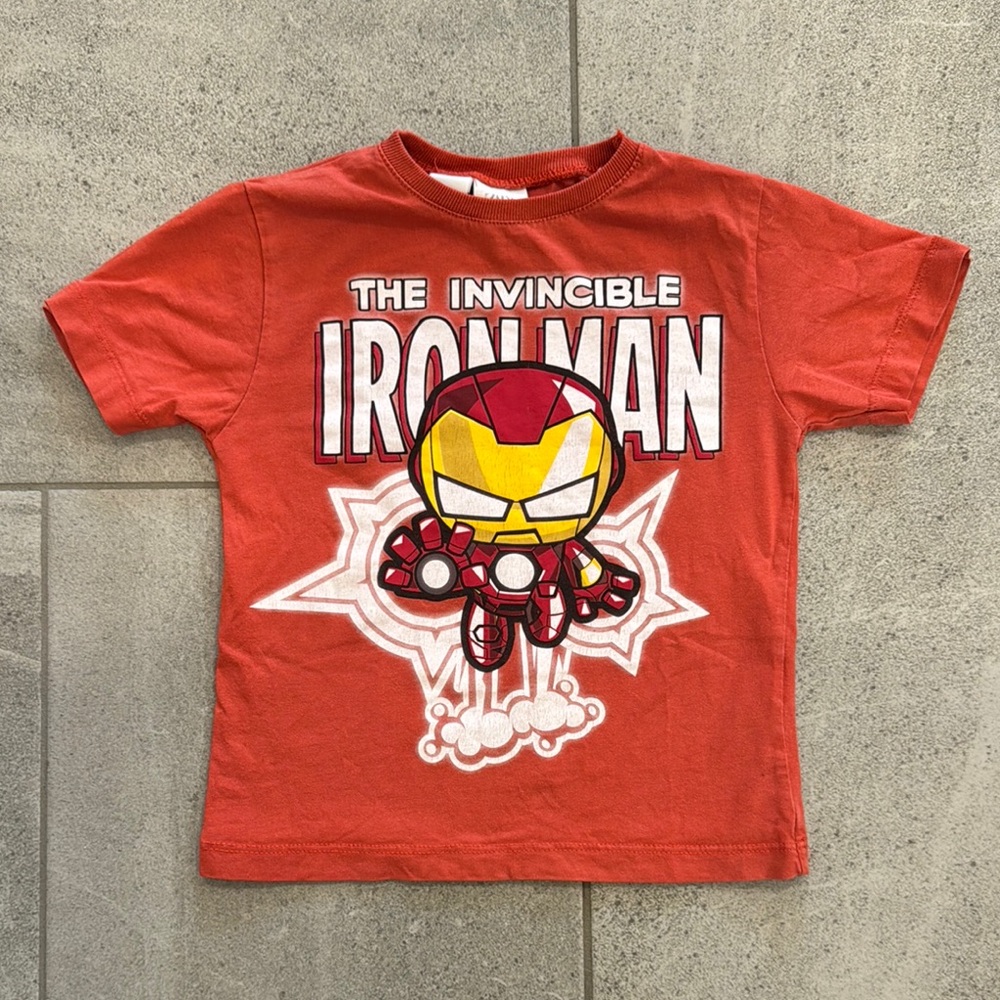Zara Boy’s Iron Man T-Shirt, Sz 4-5 Years